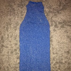 Sleeveless turtleneck dress